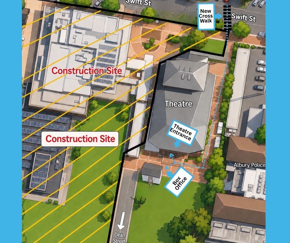 Map showing new box office location